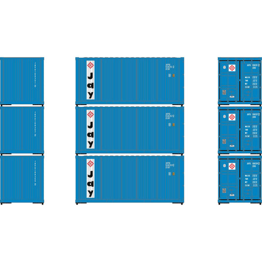 HO 20' Corrugated Shipping Containers for Athearn (ATH-2230)