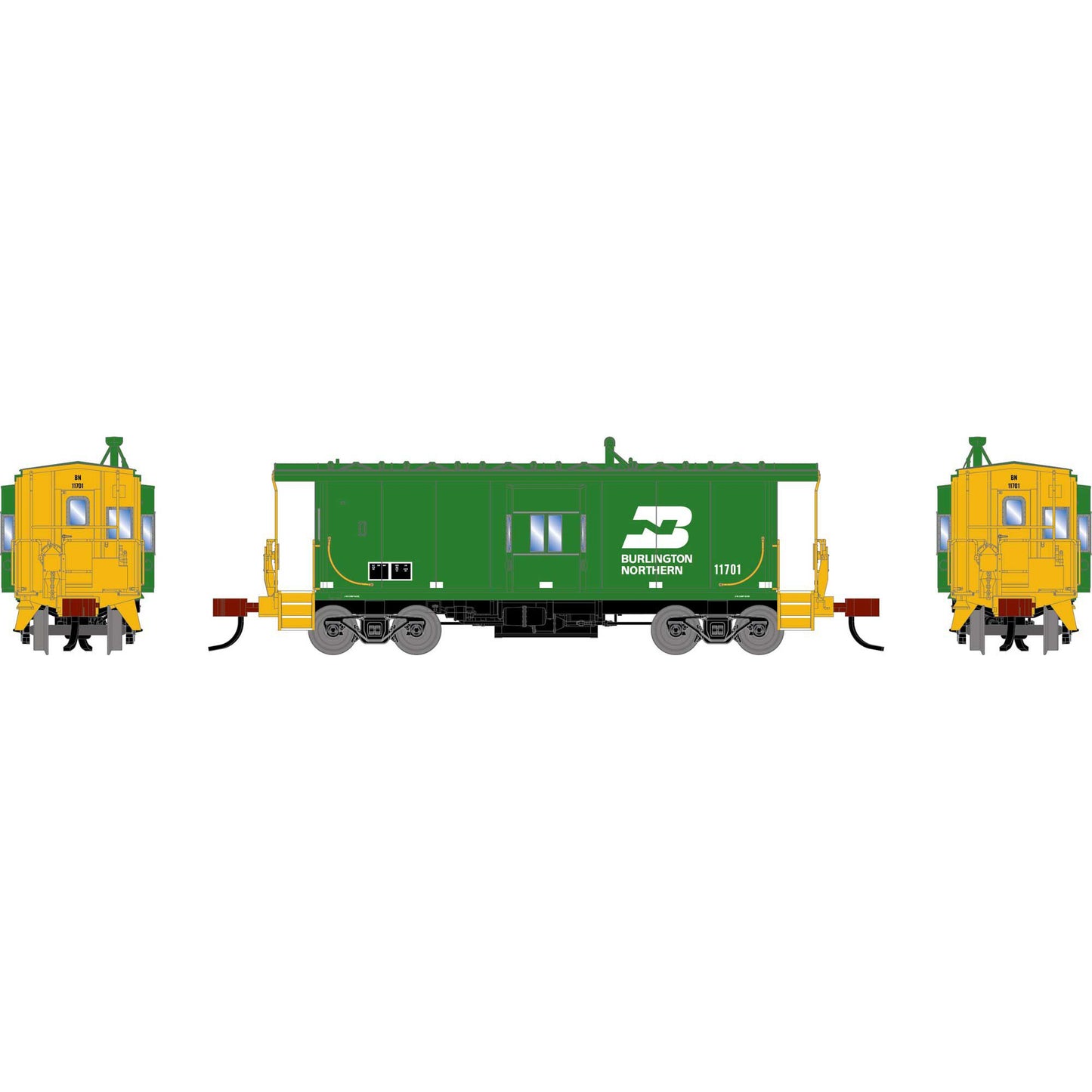 N ATH Bay Window Caboose BN #11701 (ATH-2245)