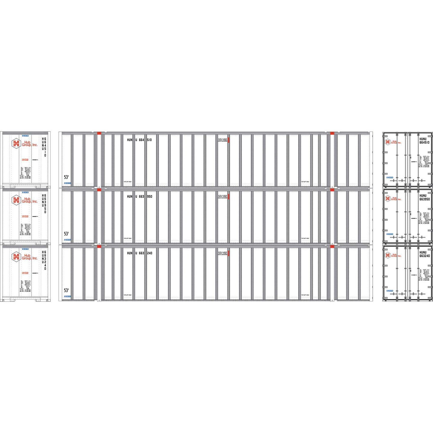 HO ATH 53' Stoughton Container (HUNU #663240/663950/664510) (3) (ATH-2326)