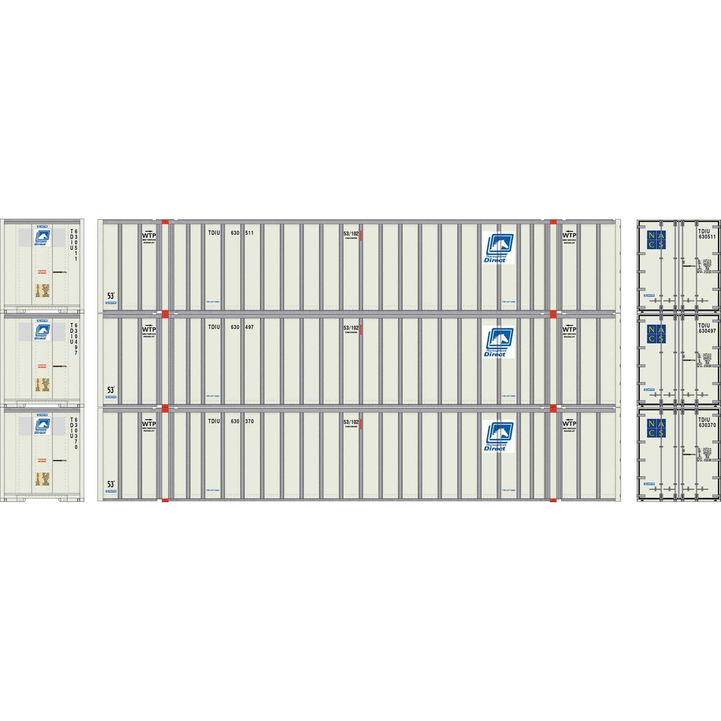 N ATH 53' Stoughton Container TDIU #630370/630497/630511 (ATH-2336)