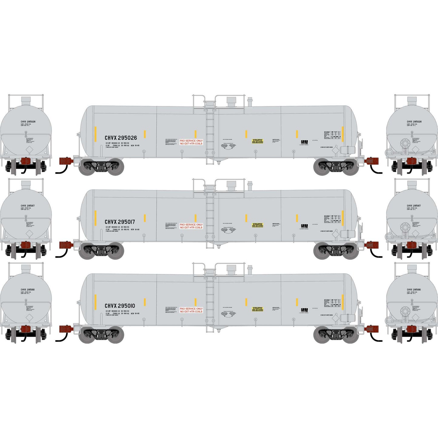 N ATH 30K Ethanol Tank Car CHVX #295010/295017/295026 (ATH-2419)