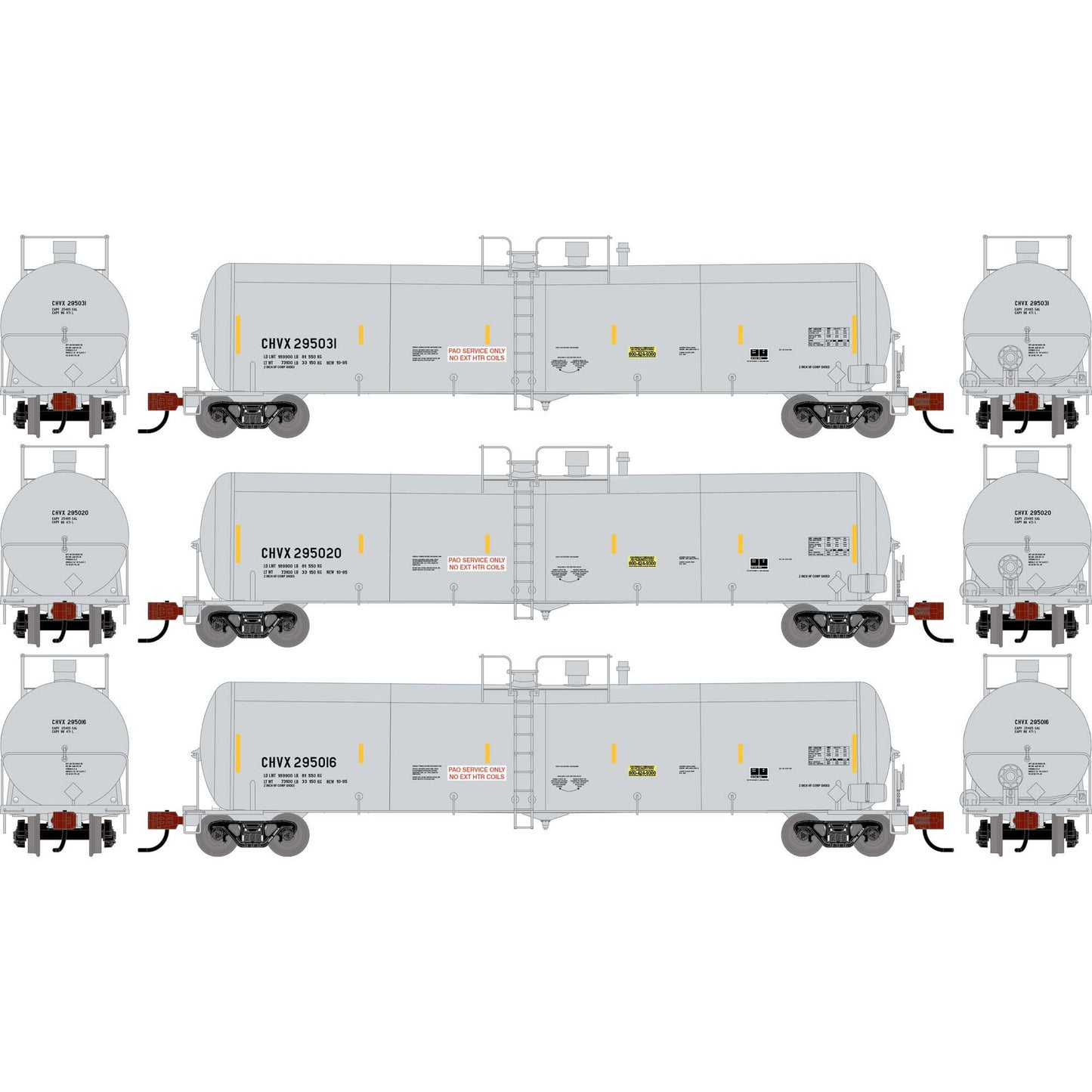 N ATH 30K Ethanol Tank Car CHVX #295016/295020/295031 (ATH-2420)