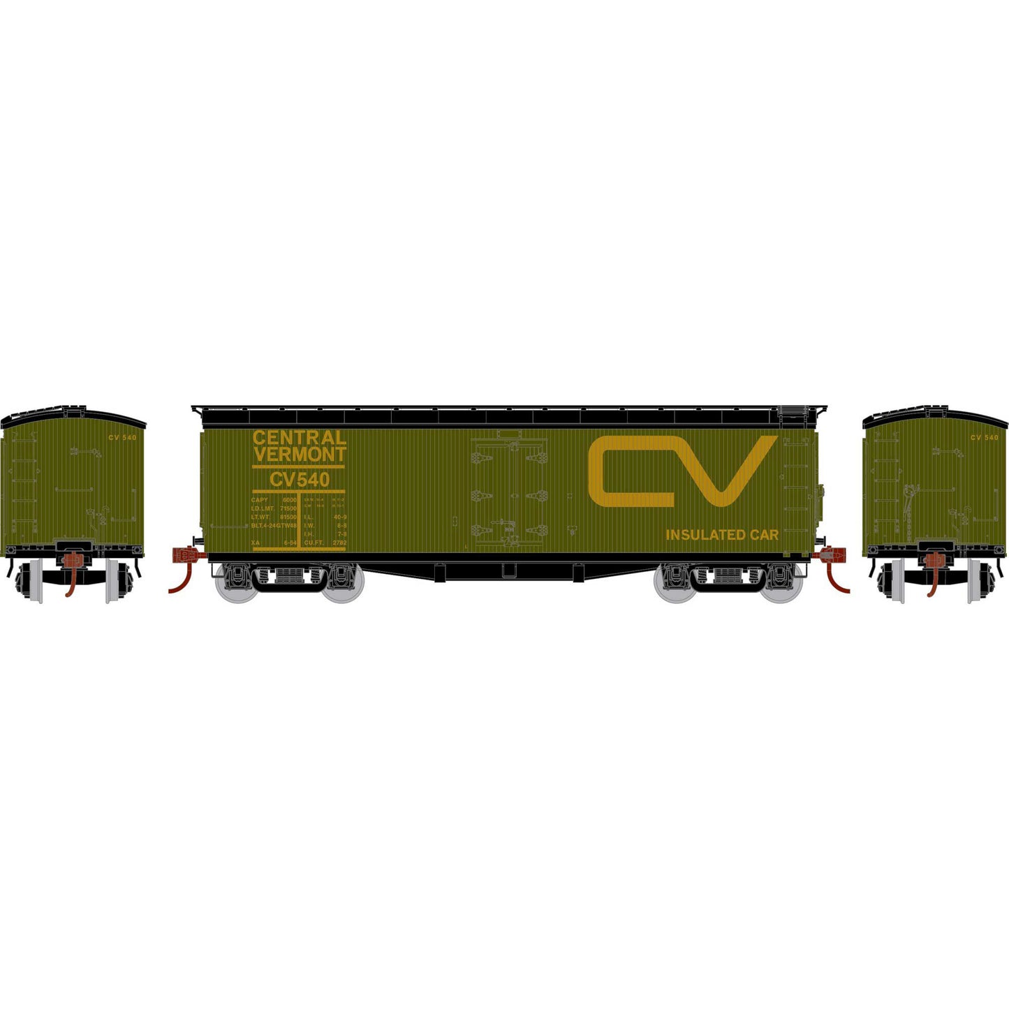 N ATH 40' Pfaudler Wood Milk Car, CV #540 (ATH-2465)