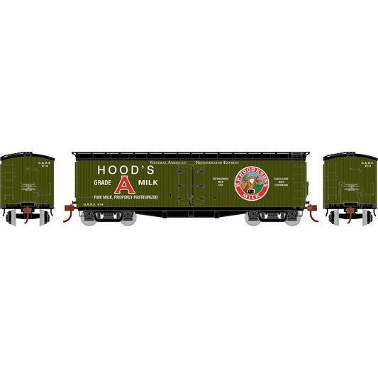 N ATH 40' Pfaudler Wood Milk Car GARE 'Hood's' #814 (ATH-2468)