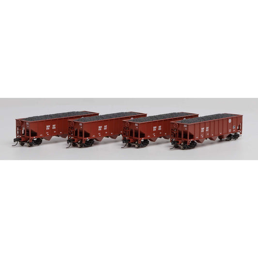 N 40' 3-Bay Ribbed Hopper with Load BNSF #1 (ATH25568)