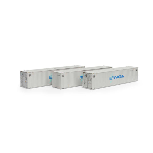 HO RTR 45' Container, NOL #2 (3) (ATH28039)