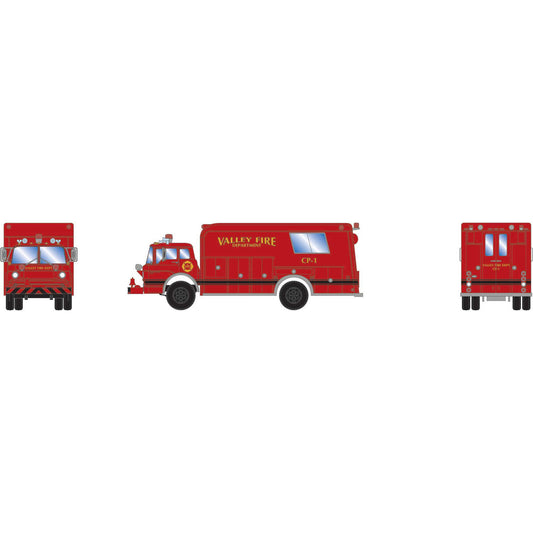 HO Ford C Fire Rescue Truck Valley Fire Command CP-1 Model (ATH29468)
