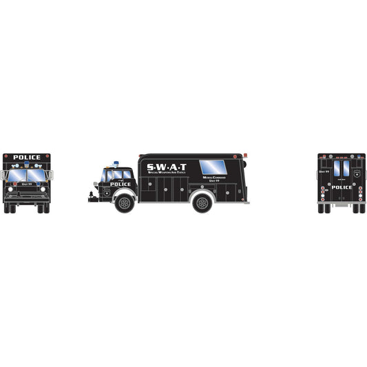 HO Ford C Police Truck Tri-County SWAT Command 99 Model (ATH29472)