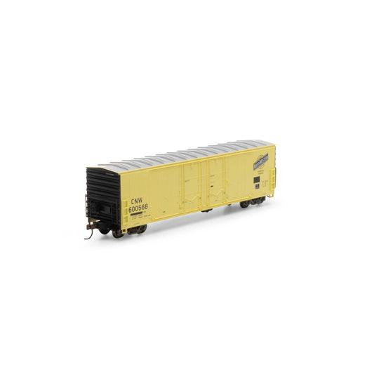 HO RTR 50' Evans DD Plug Box Car C&NW #600568 (ATH67947)