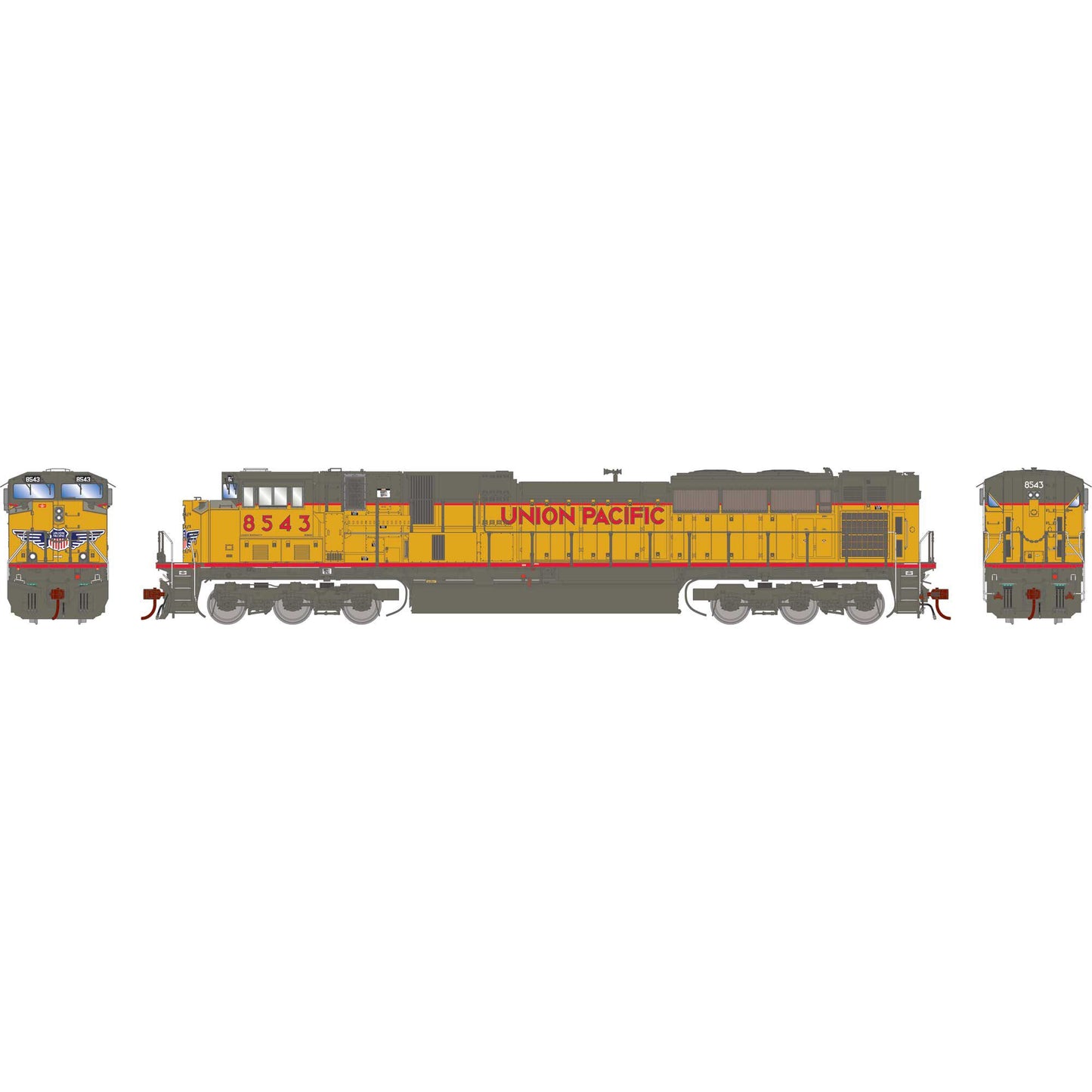 HO EMD SD90MAC-H Phase 2 Locomotive with DCC and Sound (UP 'Wings' #8543) (ATHG-1042)