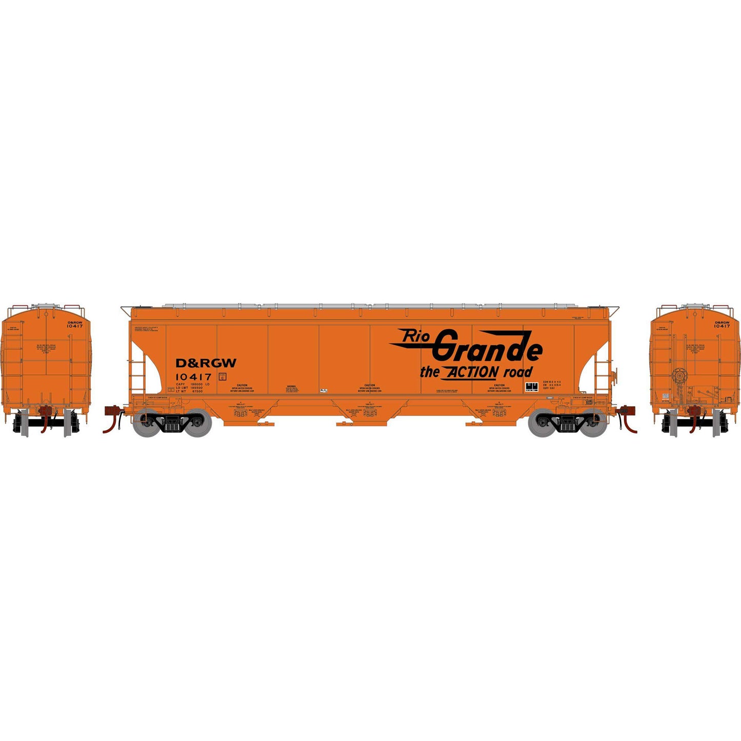 HO GEN Trinity 5161 Covered Hopper DRGW Legendary Liveries #10417 (ATHG-1060)