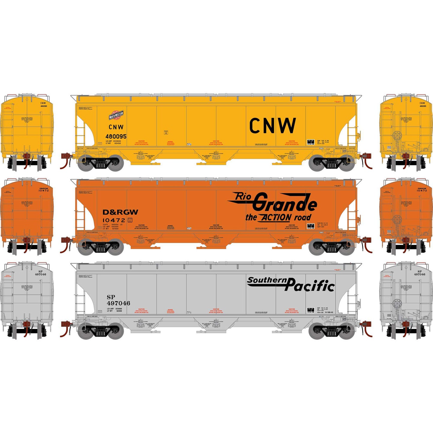 HO GEN Trinity 5161 Covered Hopper UP Fallen Flags Legendary Liveries (ATHG-1063)