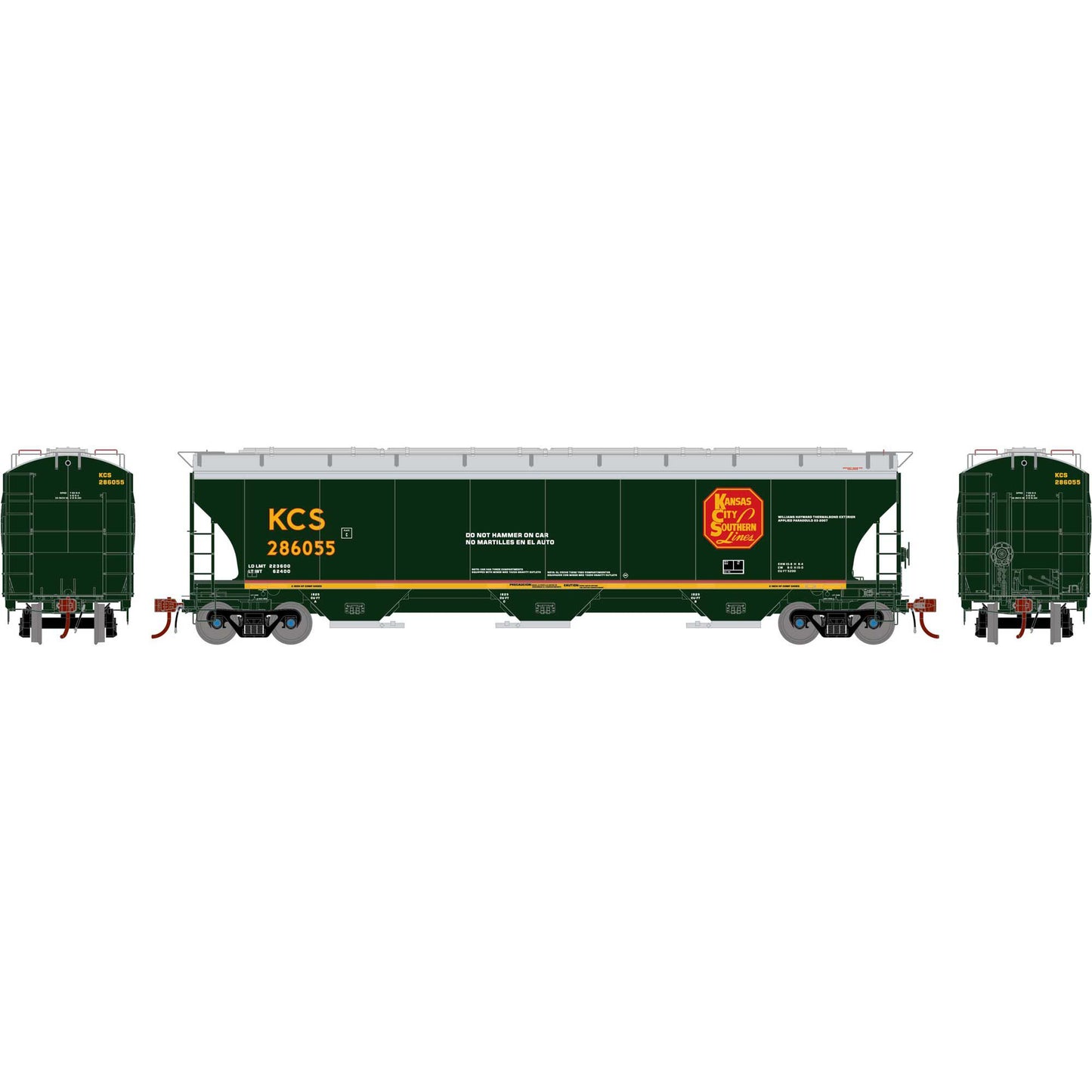 HO GEN Trinity 5161 Covered Hopper, KCS #286055 (ATHG-1064)