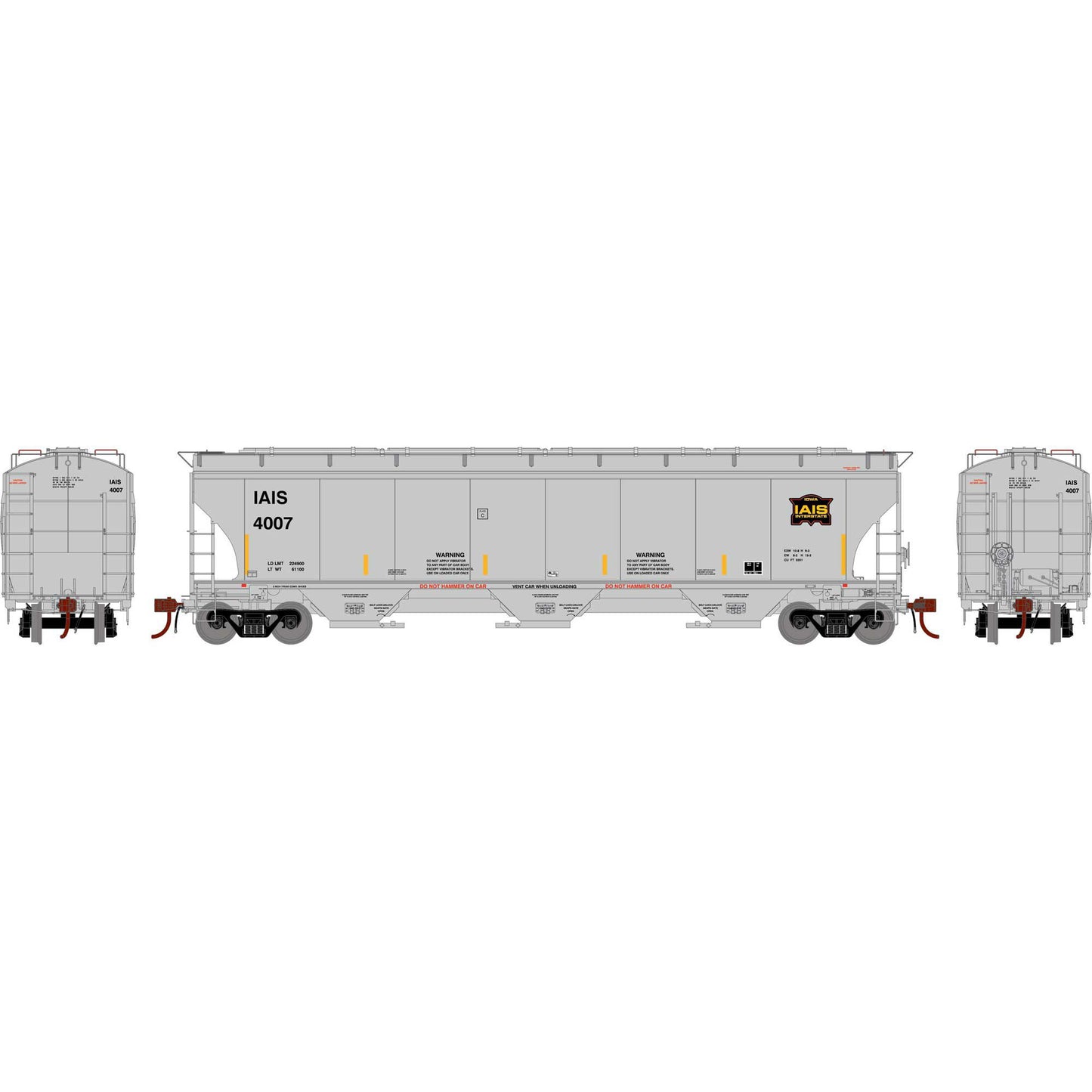 HO GEN Trinity 5161 Covered Hopper IAIS #4007 (ATHG-1068)
