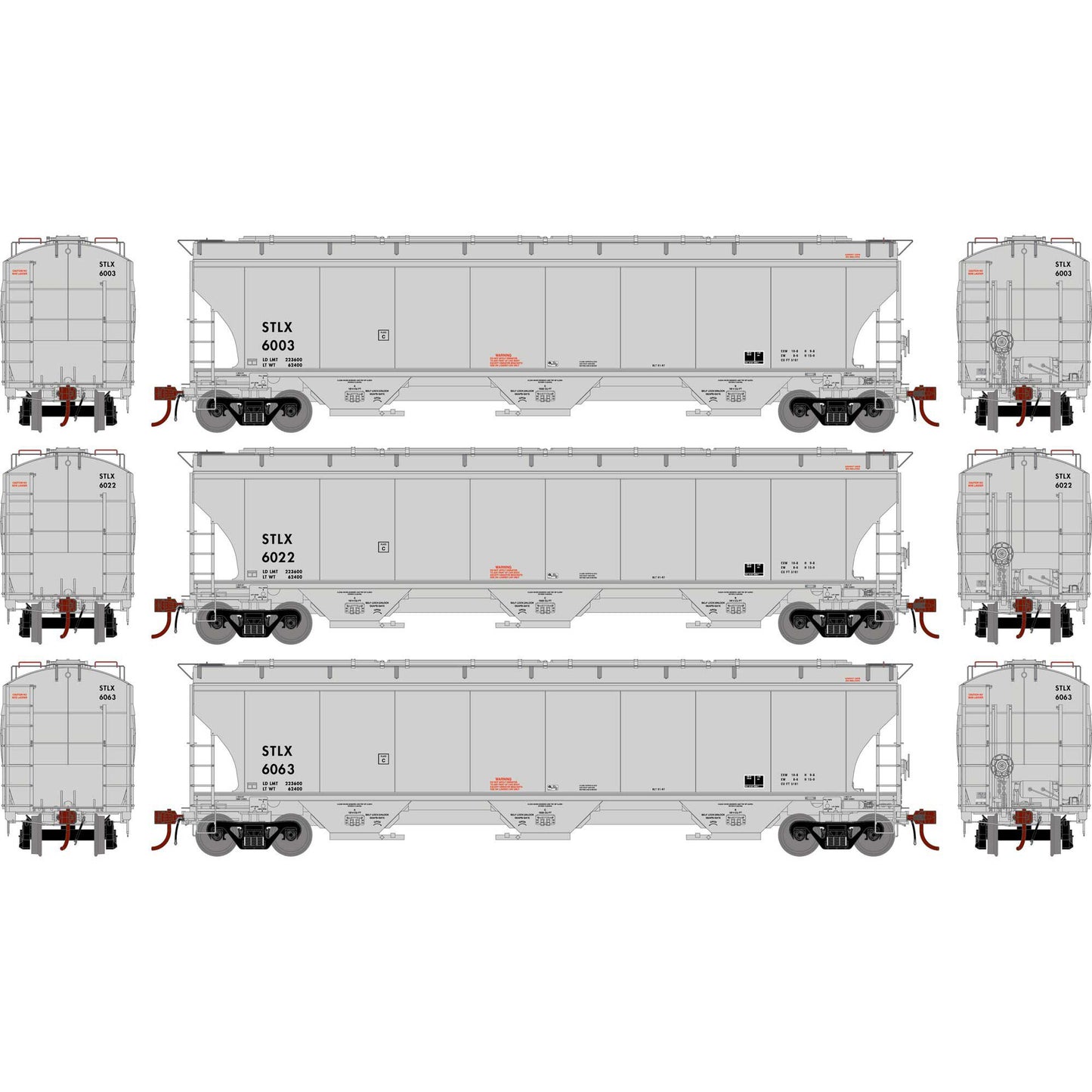 HO GEN Trinity 5161 Covered Hopper STLX #6003/6022/6063 (ATHG-1081)