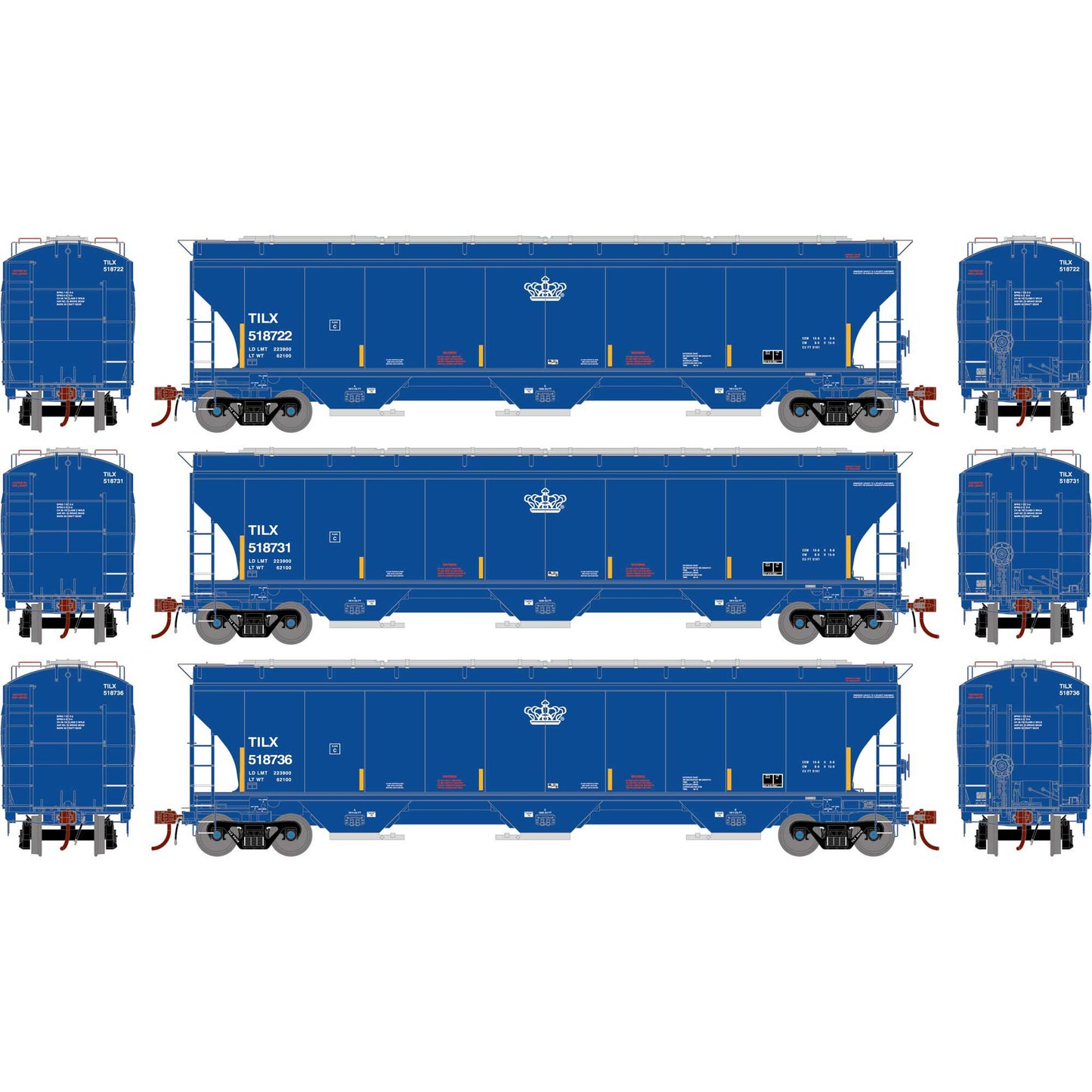 HO GEN Trinity 5161 Covered Hopper TILX #518722/518731/518736 (ATHG-1144)