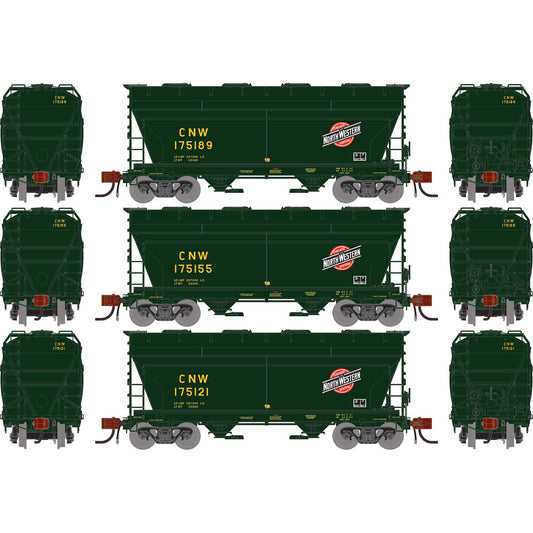 N ACF 2970 Covered Hopper CNW #175121/175155/175189 (ATHG-1283)