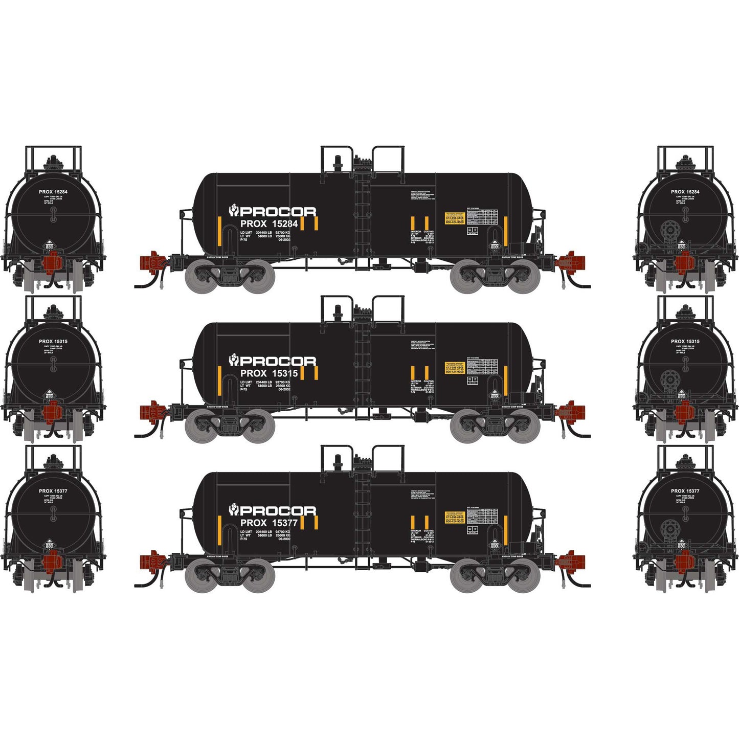 N 13K Gallon Acid Tank Car (ATHG-1475)