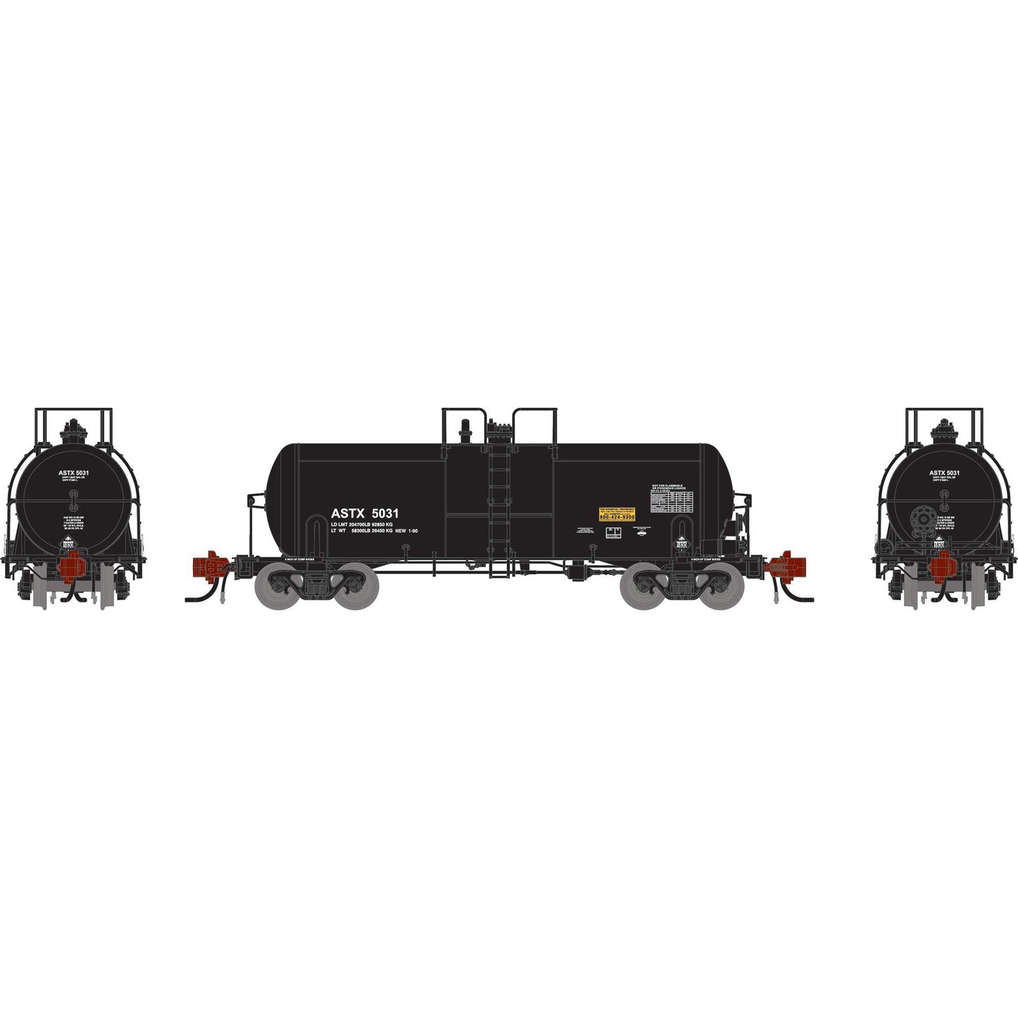 N 13K Gallon Acid Tank Car ASTX #5031 (ATHG-1486)