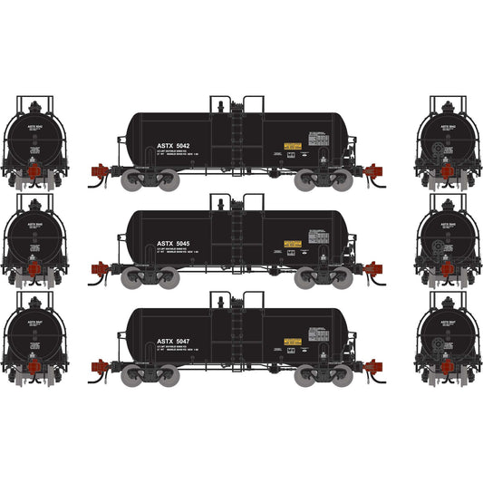 N 13K Gallon Acid Tank Car ASTX #5042/5045/5047 (ATHG-1487)