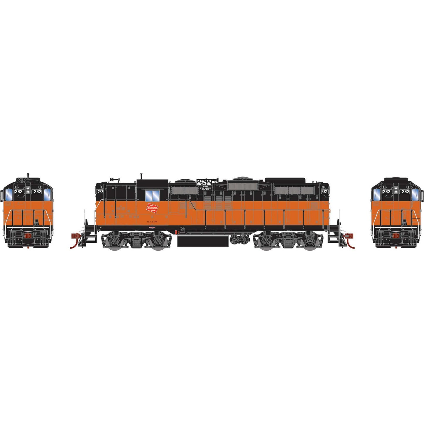 HO GP9 Locomotive MILW #282 (ATHG82271)