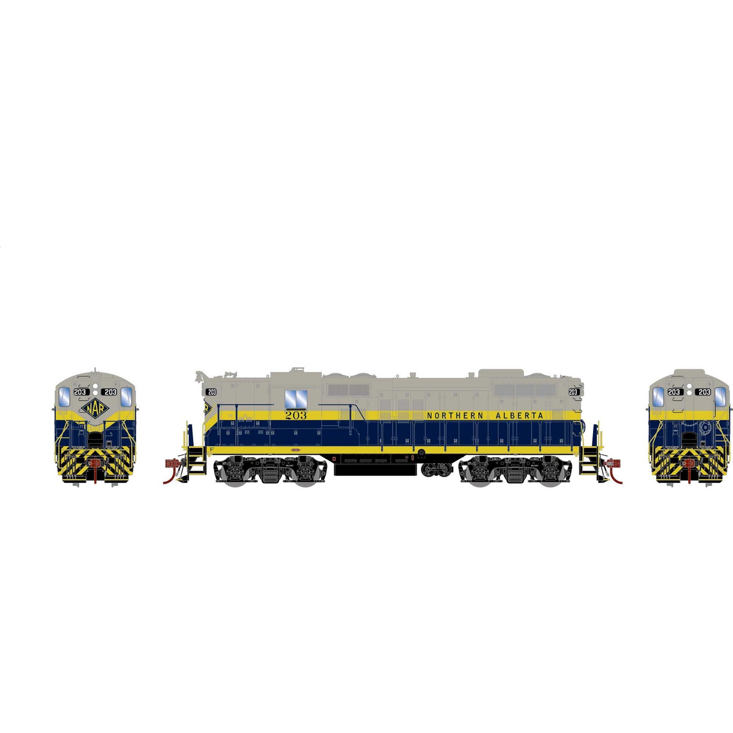 HO GP9 Locomotive with DCC and Sound, NAR #203 (ATHG82366)