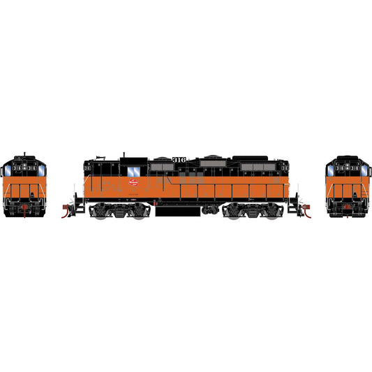 HO GP9 Locomotive with DCC and Sound, MILW #316 (ATHG82373)