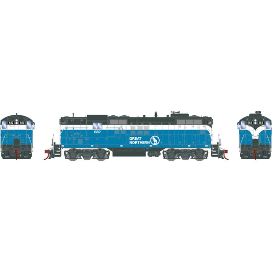 HO GP9 Locomotive with DCC & Sound, GN #682 (ATHG82374)
