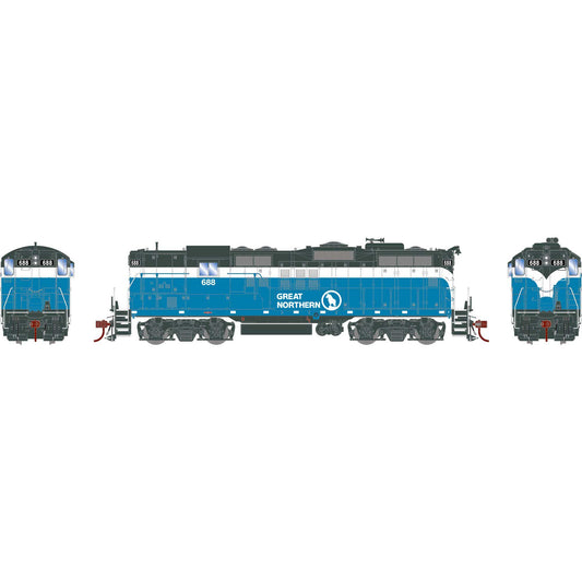 HO GP9 Locomotive with DCC and Sound GN #688 (ATHG82376)