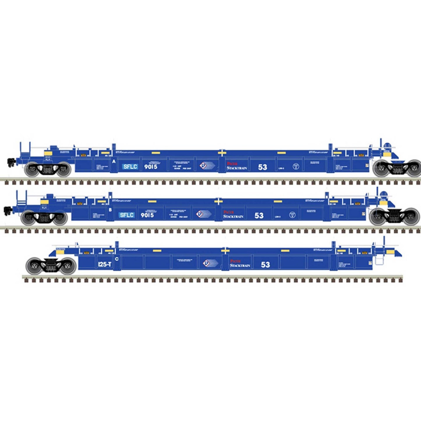 HO Articulated Well Car BNSF #9051 (ATL20006617)