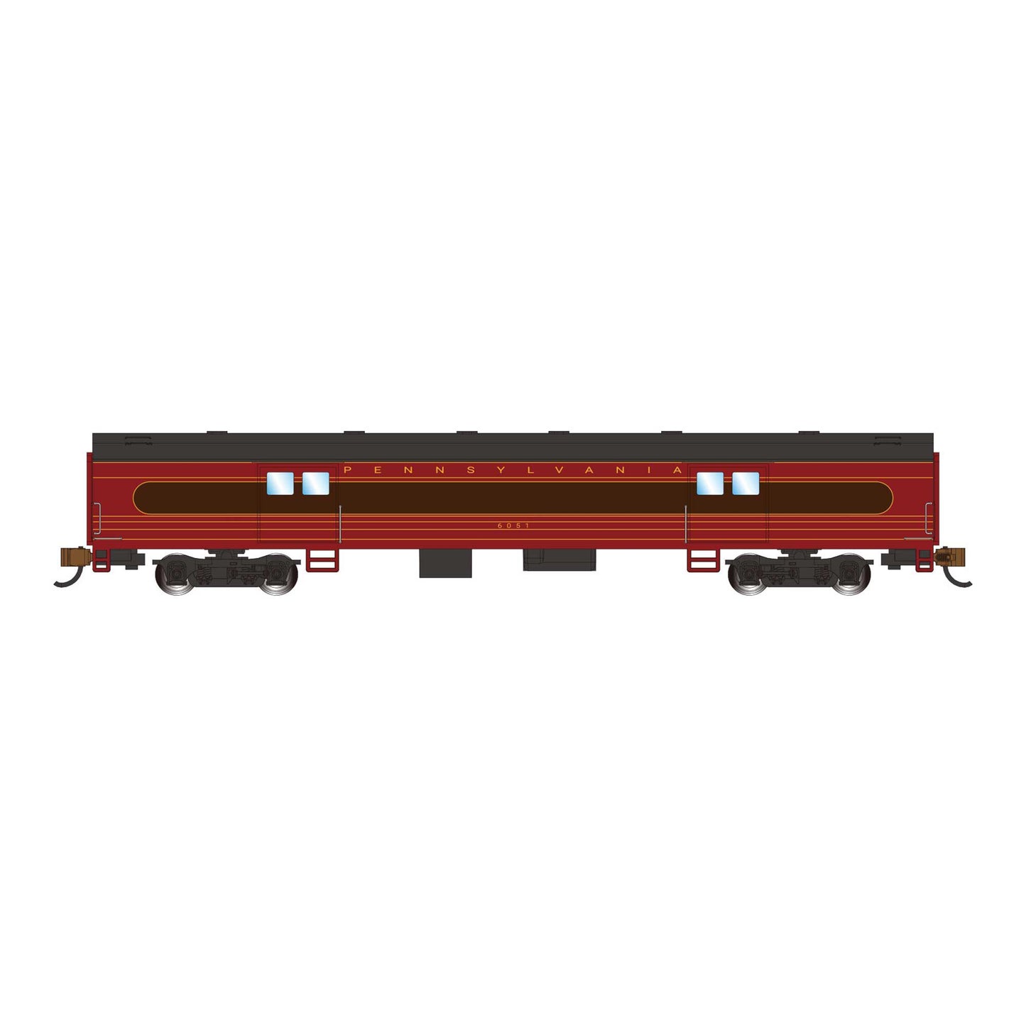 N 72' Smooth-Side Baggage Car - PRR #6051 (BAC14456)