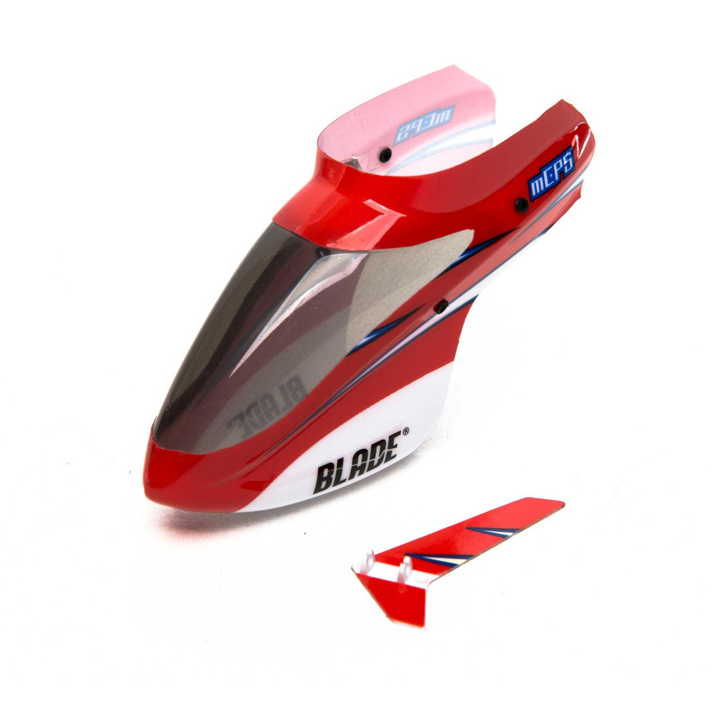 Complete Red Canopy with Vertical Fin for mCP S (BLH5103)