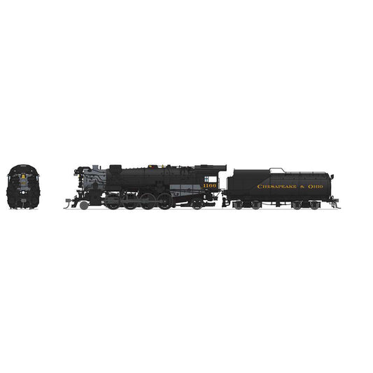 HO K-2 Mikado 12-VC Tender Paragon 4 Model 1166 C&O (BLI7596)