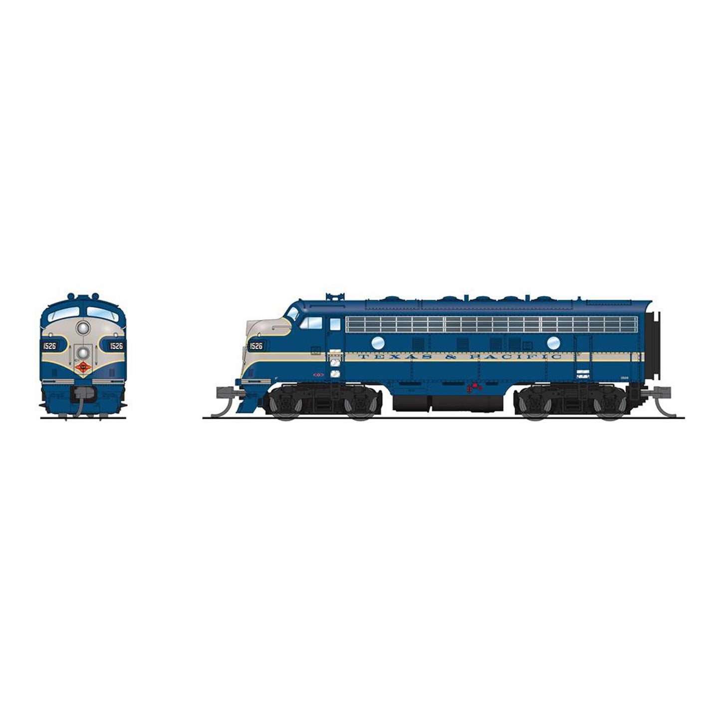 N EMD F7 A/B Locomotive Unpowered B Paragon4 T&P #1526/1517B (BLI7761)