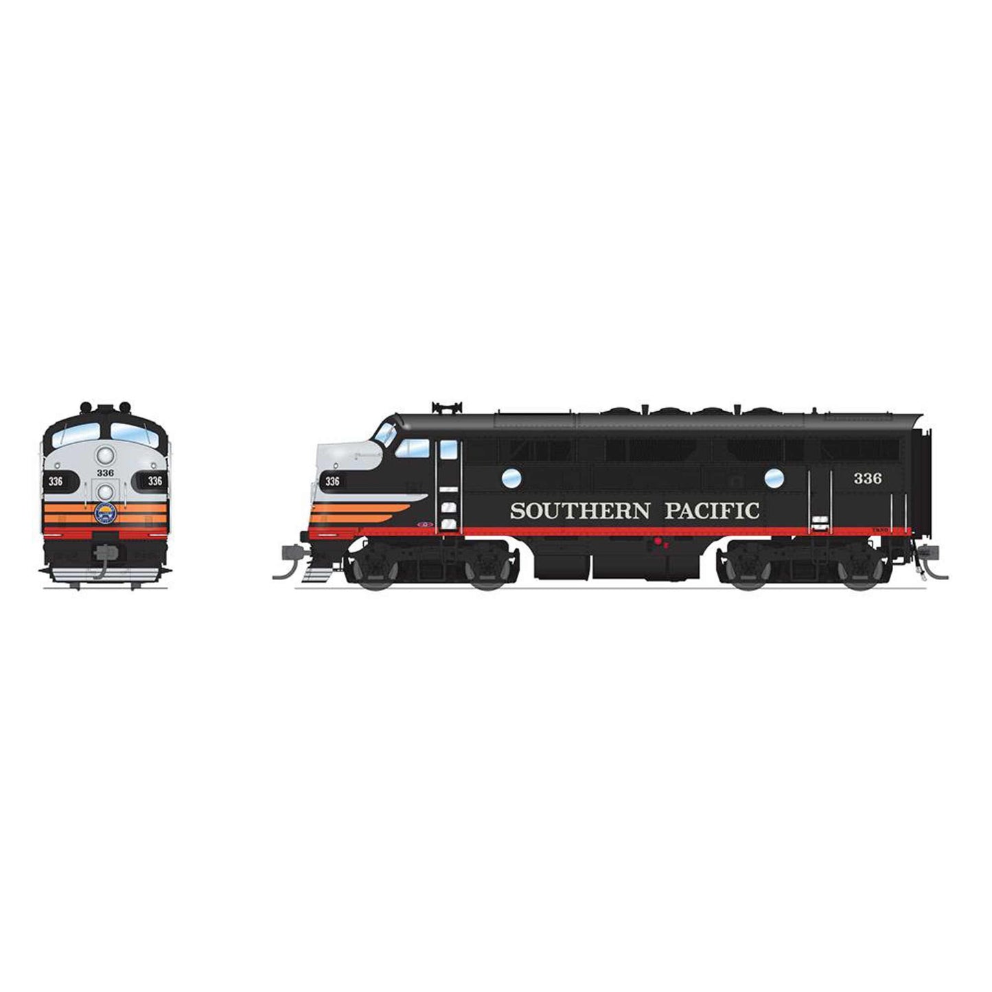 HO EMD F3A Locomotive SP 337 Black Widow with Paragon4 Sound (BLI8179)