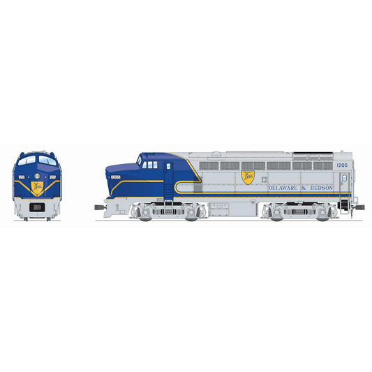 HO RF-16 Sharknose Locomotive A D&H 1205 Blue Warbonnet (BLI8292)