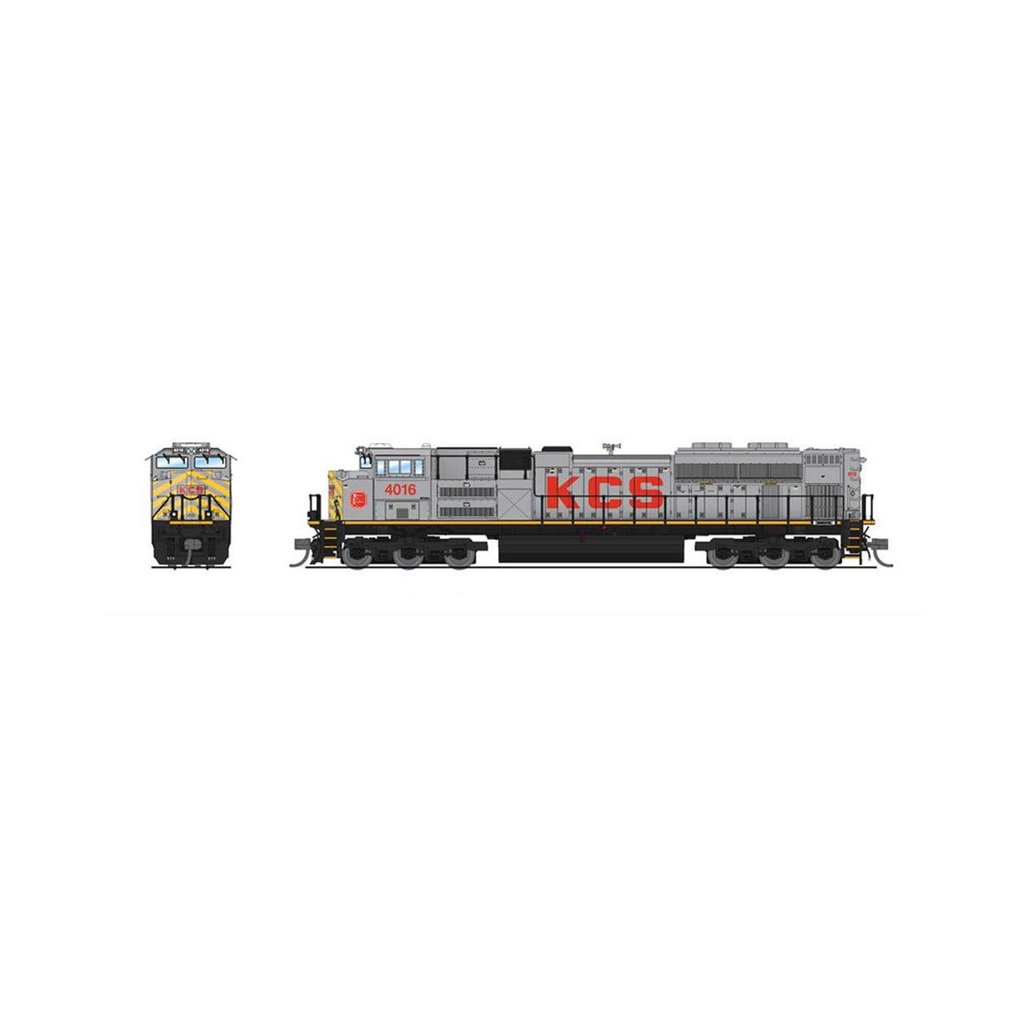 N EMD SD70ACe Locomotive KCS 4016 Gray Red Yellow (BLI8443)