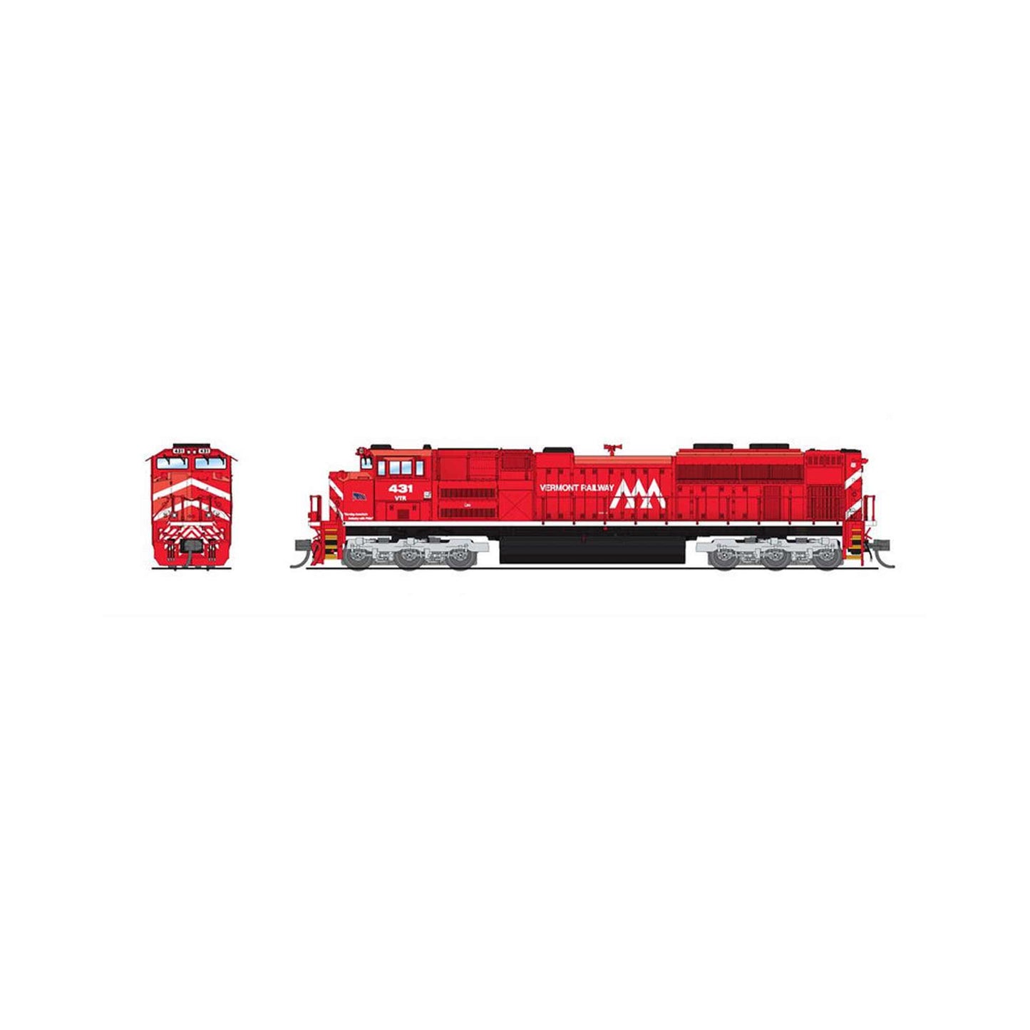 N EMD SD70M-2 Locomotive Vermont Railway 431 (BLI8448)