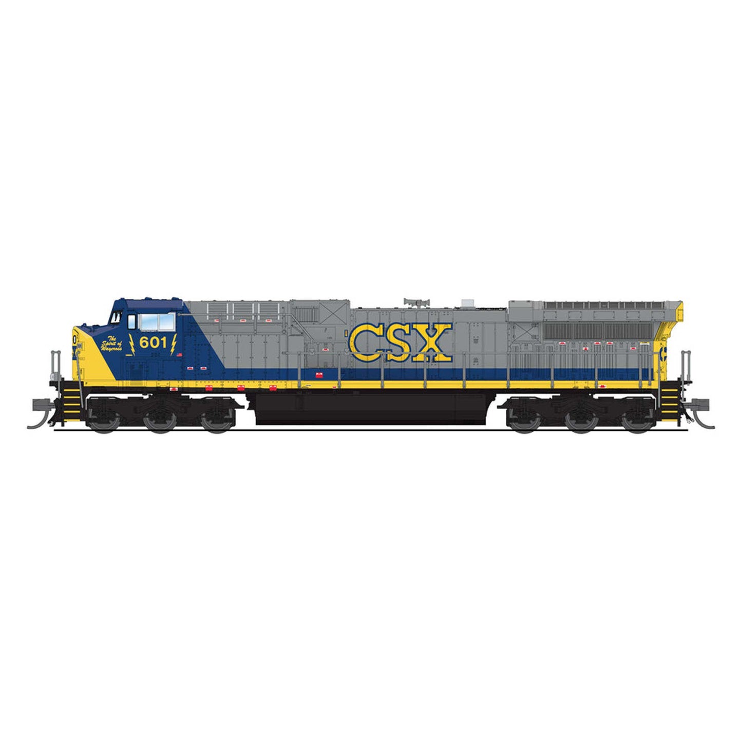 N GE AC6000 Locomotive CSX #601 YN2 Paint (BLI8592)