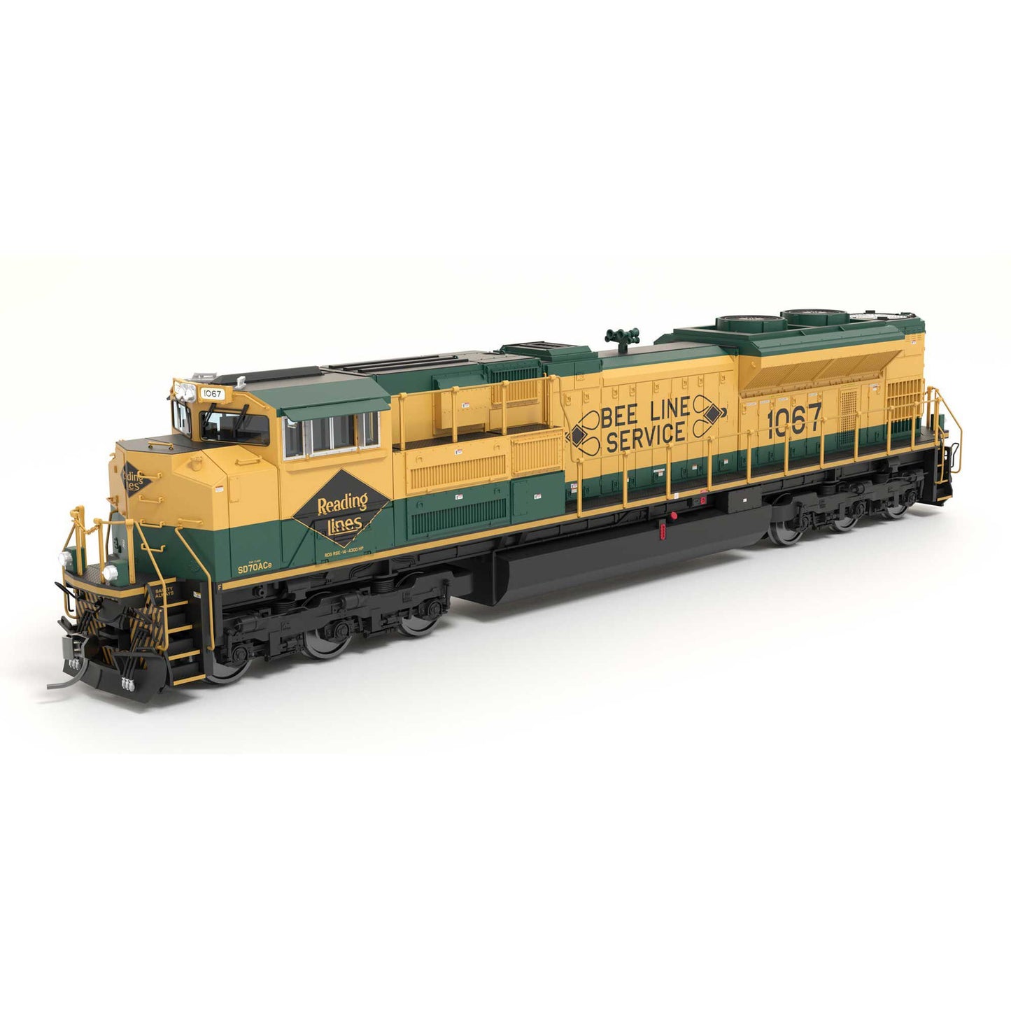 HO EMD SD70ACe Locomotive with DCC and Sound, NS 1067 Reading Heritage Paint (BLI8682)