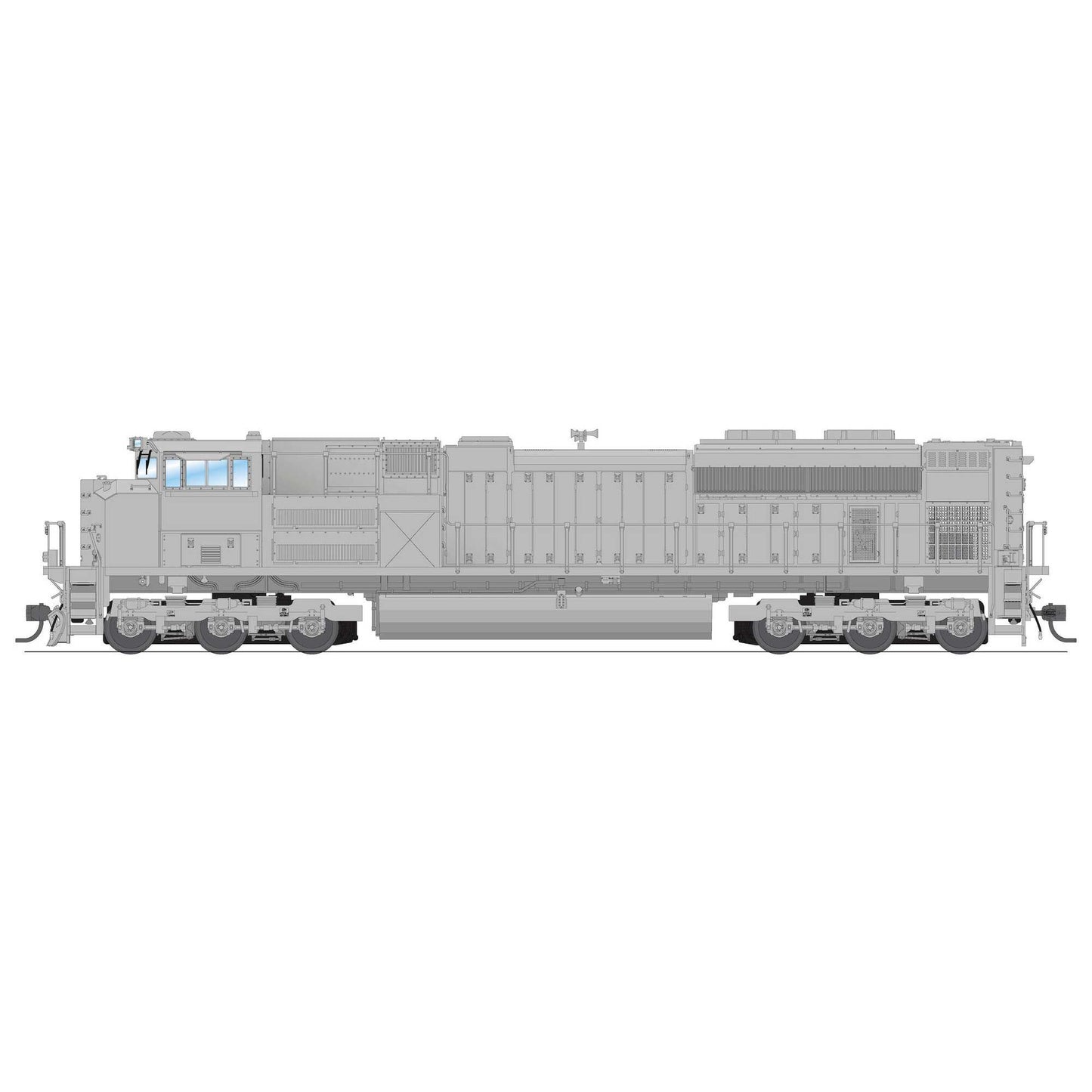 HO EMD SD70ACe Locomotive Unpainted High Headlight with DCC & Sound (BLI8690)