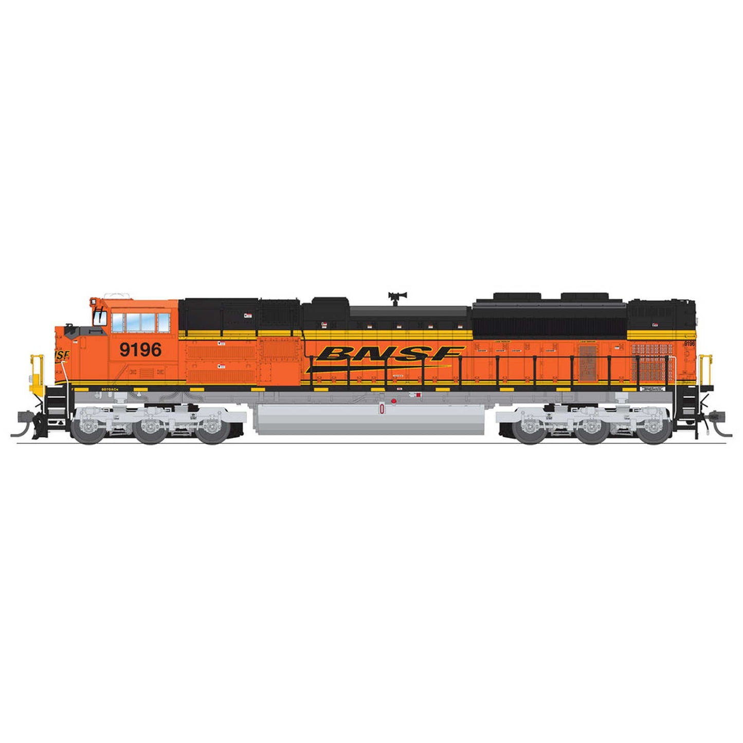 HO EMD SD70ACe Locomotive BNSF 9283 Swoosh Scheme (BLI8701)