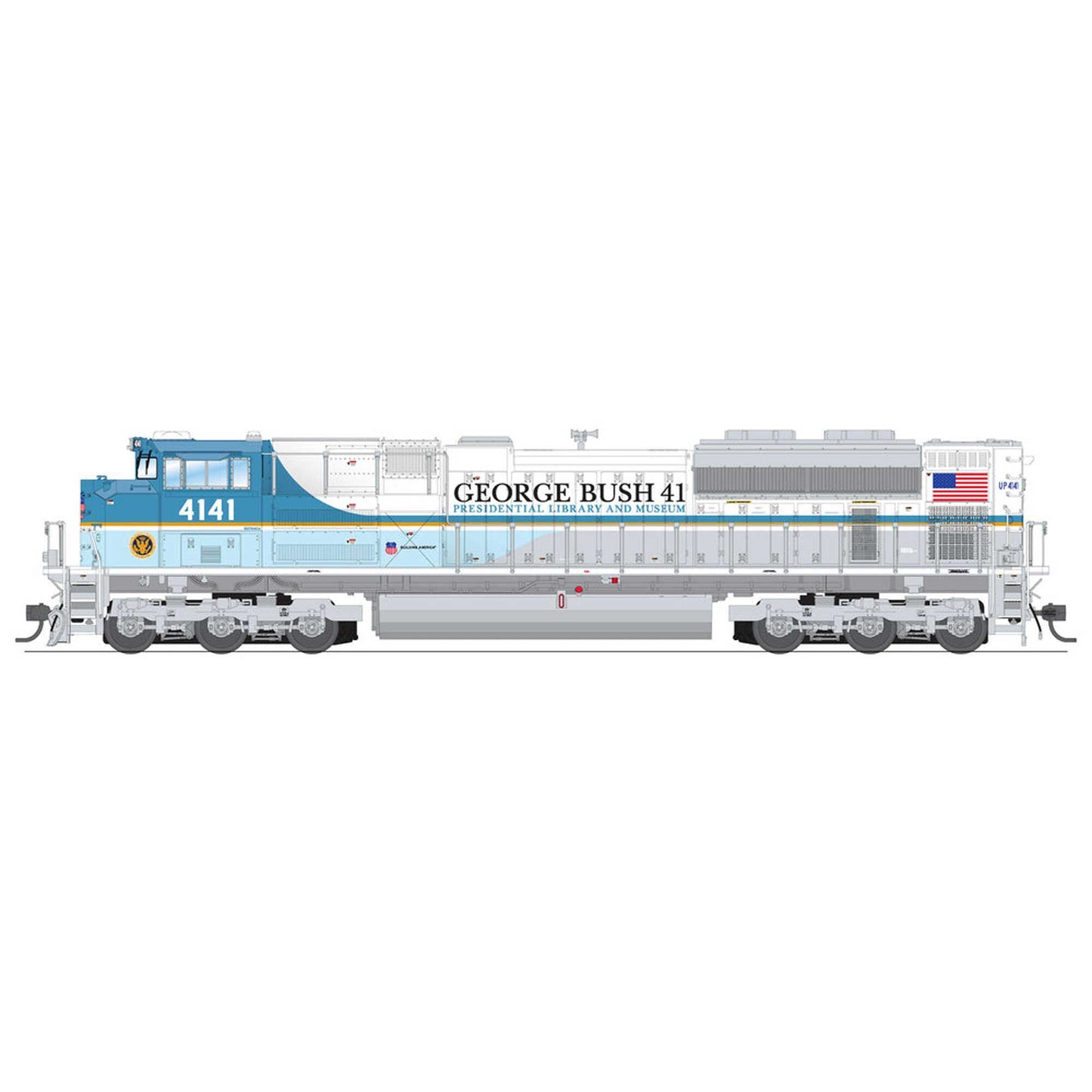 HO EMD SD70ACe Locomotive UP 4141 George Bush 41 (BLI8716)