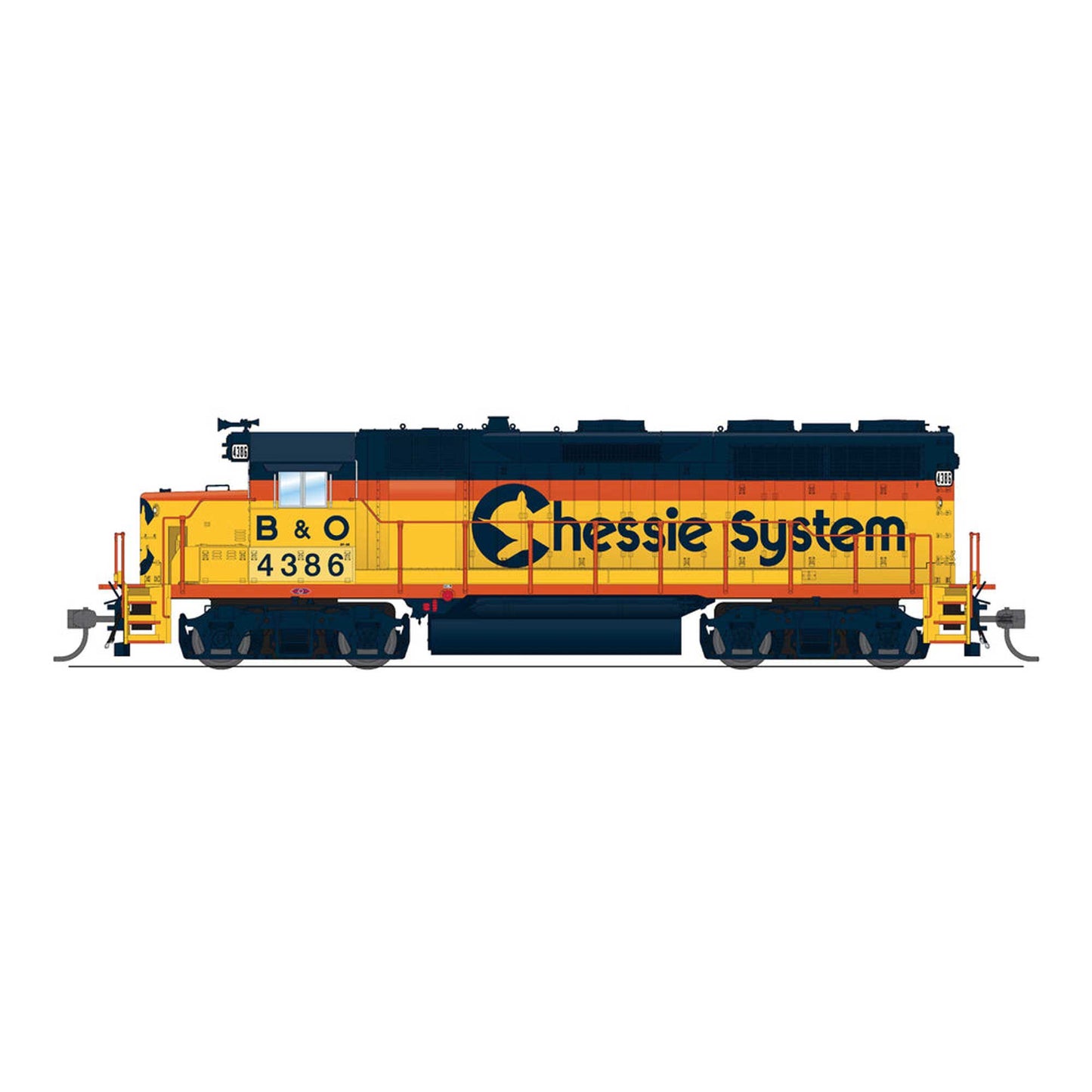 HO EMD GP35 CSX 4386 Chessie System DCC-Ready (BLI8903)