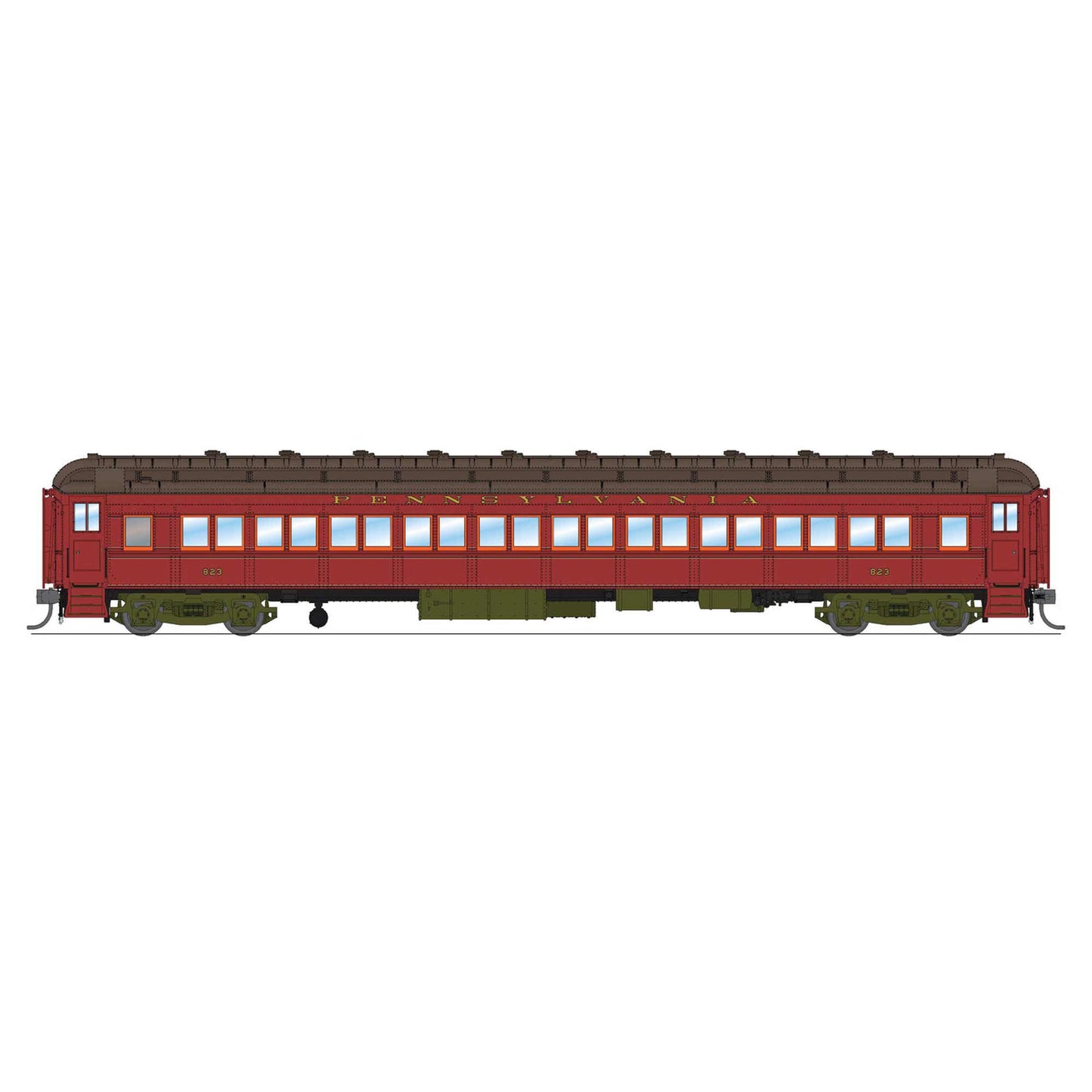 HO PRR Heavyweight 5-Car Passenger Set 1930's Era (BLI8964)