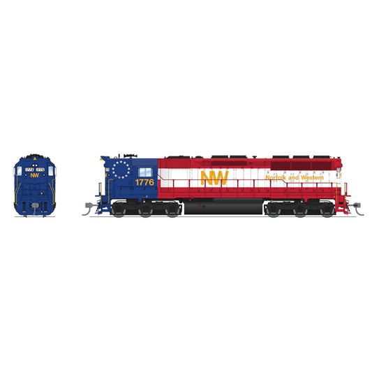 HO EMD SD45 Locomotive NW 1776 Bicentennial High Hood (BLI9006)