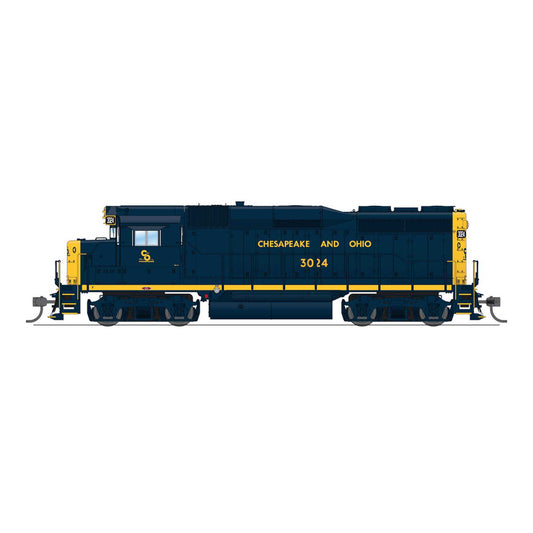HO EMD GP30 C&O 3034 As-Delivered Paragon4 Sound Model (BLI9136)