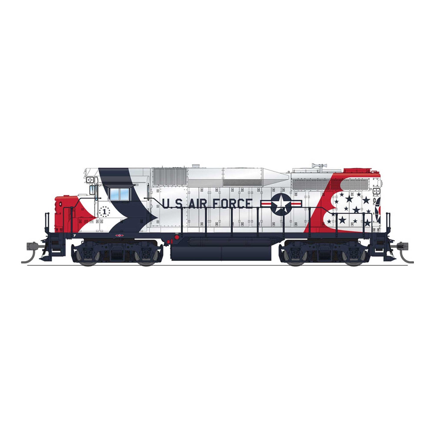 HO EMD GP30 USAF 2250 Diesel-Electric Locomotive No-Sound DCC-Ready (BLI9157)