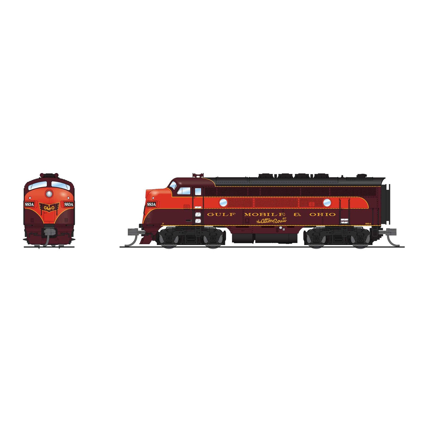 EMD F3A GMO 834-A Diesel Locomotive with Paragon4 Sound for N Scale (BLI9210)