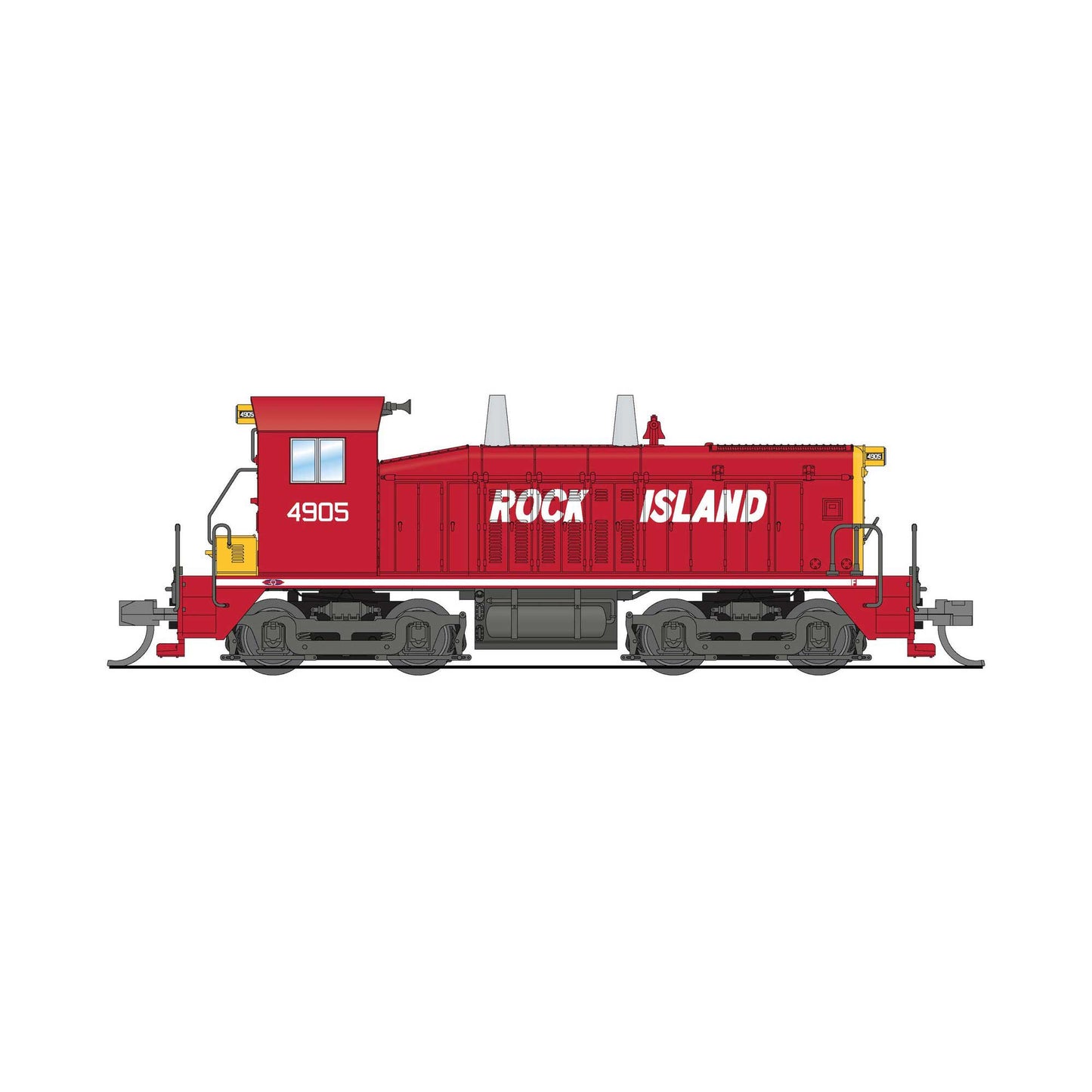 EMD NW2 Switcher Rock Island 4905 Red & Yellow with Paragon4 Sound and Control (BLI9312)